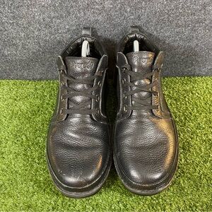 Propet Villager Ankle Shoes Mens 11.5 X(3E) Wide Black Leather Diabetic M4078